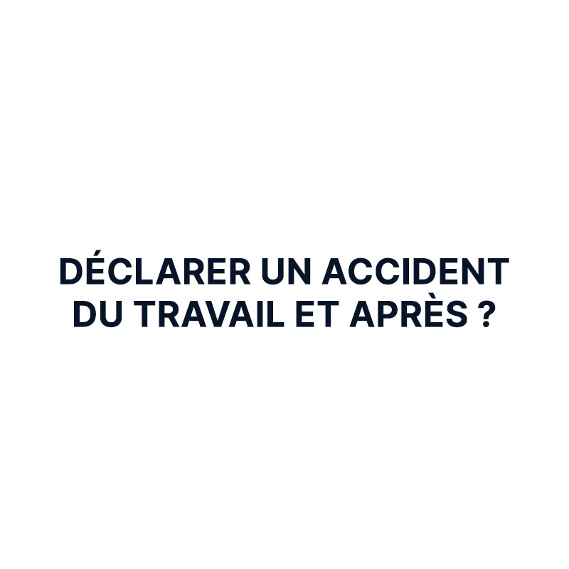 Un accident du travail vient d’avoir lieu.Que fait-on après la déclaration d’accident ? Quels enseignements en tirons-nous ? <p>CRAMIF